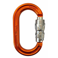 iclimb 210B-F3L 對稱性正O自動鋁合金鉤環 橘色 24kN 鍛造母套